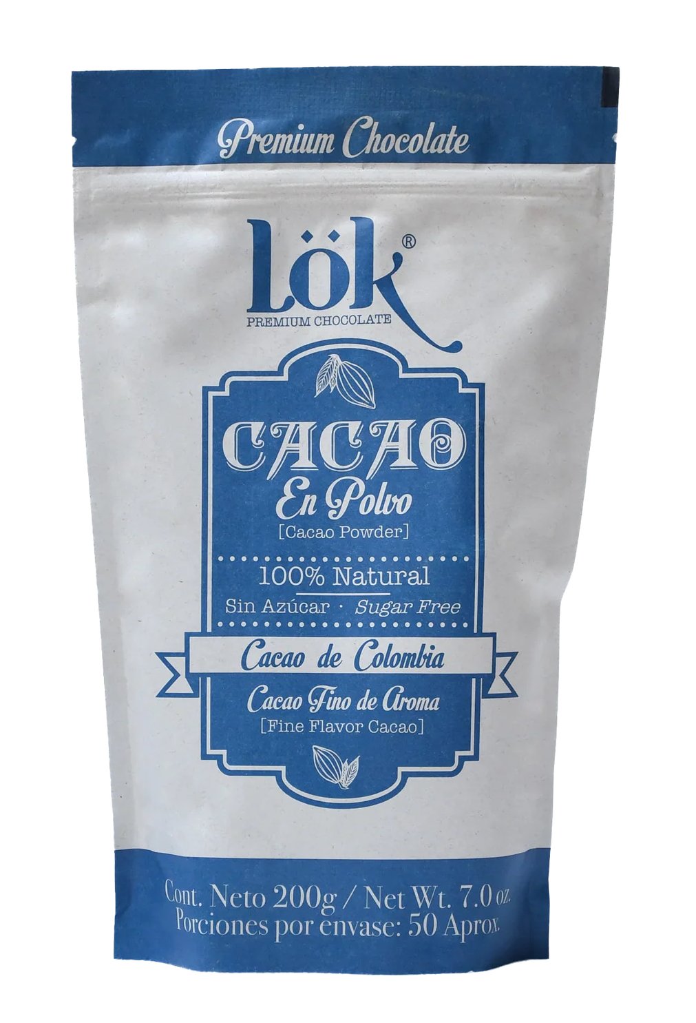 Cacao en polvo Lok 200 grs